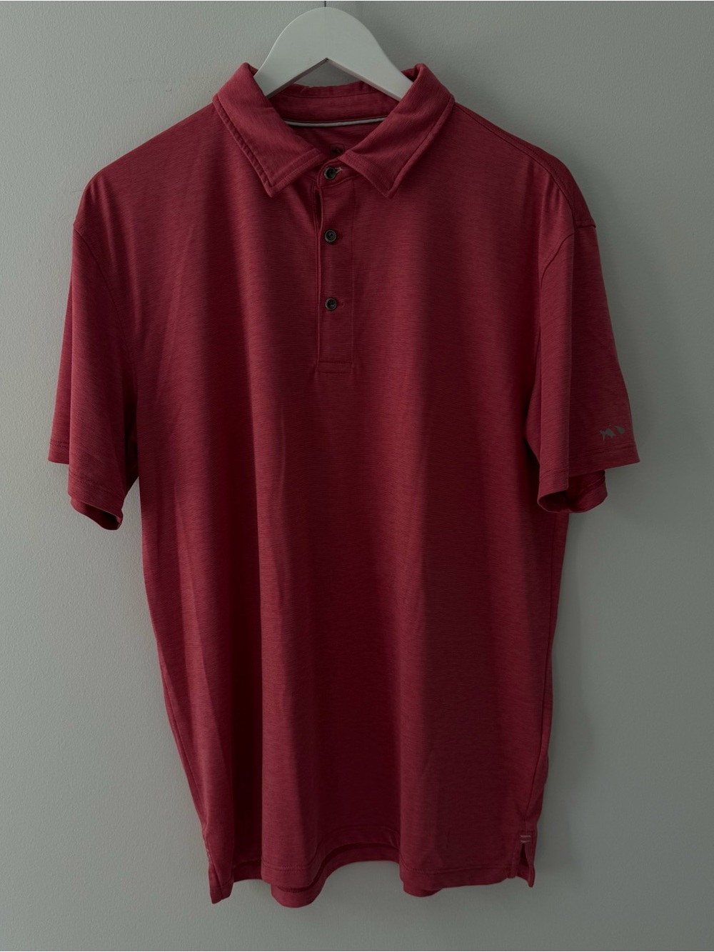 Men's Red fish hippie Polo Shirt large